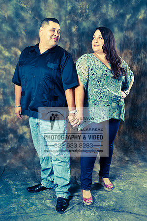 Engagement photography in Montebello Studios, Los Angeles, Orang
