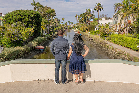 Karina and Raul engagement photos session, wedding photos at Venice Canals in Venice Beach California, Photography and videography by Gustavo Villarreal photographer, 323-633-8283, www.gvphotoandvideo