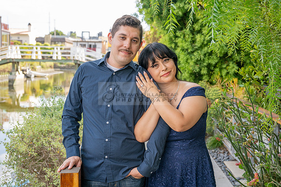 Karina and Raul engagement photos session, wedding photos at Venice Canals in Venice Beach California, Photography and videography by Gustavo Villarreal photographer, 323-633-8283, www.gvphotoandvideo