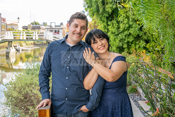 Karina and Raul engagement photos session, wedding photos at Venice Canals in Venice Beach California, Photography and videography by Gustavo Villarreal photographer, 323-633-8283, www.gvphotoandvideo