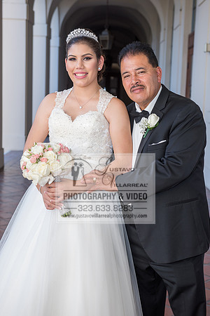 Andrea Lissette quinceaneras, sweet sixteens, weddings, family portraits, anniversaries, photography and video at Miraculos medal catholic church in Montebello,  receptions at Quiet Cannon Montebello,