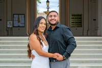 Lupe and Gustavo wedding engagement photo session at Pasadena City Hall in Pasadena California by Gustavo Villarreal Photographer, videographer, 323-633-8283, www.gvphotoandvideo.com