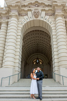 Lupe and Gustavo wedding engagement photo session at Pasadena City Hall in Pasadena California by Gustavo Villarreal Photographer, videographer, 323-633-8283, www.gvphotoandvideo.com