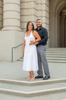 Lupe and Gustavo wedding engagement photo session at Pasadena City Hall in Pasadena California by Gustavo Villarreal Photographer, videographer, 323-633-8283, www.gvphotoandvideo.com