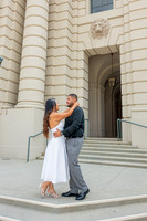 Lupe and Gustavo wedding engagement photo session at Pasadena City Hall in Pasadena California by Gustavo Villarreal Photographer, videographer, 323-633-8283, www.gvphotoandvideo.com