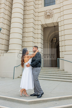 Lupe and Gustavo wedding engagement photo session at Pasadena City Hall in Pasadena California by Gustavo Villarreal Photographer, videographer, 323-633-8283, www.gvphotoandvideo.com