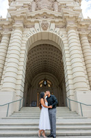 Lupe and Gustavo wedding engagement photo session at Pasadena City Hall in Pasadena California by Gustavo Villarreal Photographer, videographer, 323-633-8283, www.gvphotoandvideo.com