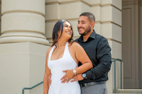 Lupe and Gustavo wedding engagement photo session at Pasadena City Hall in Pasadena California by Gustavo Villarreal Photographer, videographer, 323-633-8283, www.gvphotoandvideo.com