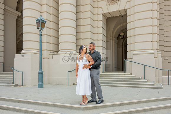 Lupe and Gustavo wedding engagement photo session at Pasadena City Hall in Pasadena California by Gustavo Villarreal Photographer, videographer, 323-633-8283, www.gvphotoandvideo.com