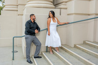 Lupe and Gustavo wedding engagement photo session at Pasadena City Hall in Pasadena California by Gustavo Villarreal Photographer, videographer, 323-633-8283, www.gvphotoandvideo.com