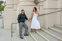 Lupe and Gustavo wedding engagement photo session at Pasadena City Hall in Pasadena California by Gustavo Villarreal Photographer, videographer, 323-633-8283, www.gvphotoandvideo.com