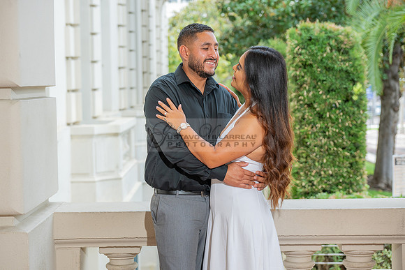 Lupe and Gustavo wedding engagement photo session at Pasadena City Hall in Pasadena California by Gustavo Villarreal Photographer, videographer, 323-633-8283, www.gvphotoandvideo.com