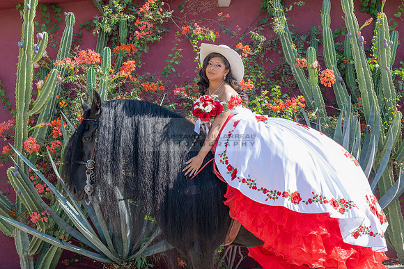 Sabrina Ai Crescencio quinceanera photoshoot photo, video en caballos, Duarte Ca, 323-633-8283, www.gvphotoandvideo.com