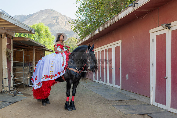 Sabrina Ai Crescencio quinceanera photoshoot photo, video en caballos, Duarte Ca, 323-633-8283, www.gvphotoandvideo.com