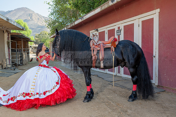 Sabrina Ai Crescencio quinceanera photoshoot photo, video en caballos, Duarte Ca, 323-633-8283, www.gvphotoandvideo.com