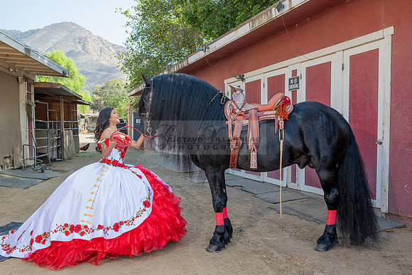 Sabrina Ai Crescencio quinceanera photoshoot photo, video en caballos, Duarte Ca, 323-633-8283, www.gvphotoandvideo.com