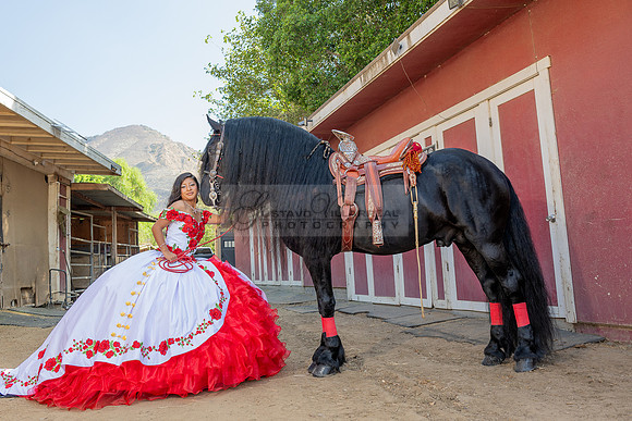 Sabrina Ai Crescencio quinceanera photoshoot photo, video en caballos, Duarte Ca, 323-633-8283, www.gvphotoandvideo.com