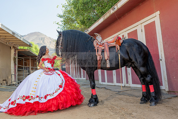 Sabrina Ai Crescencio quinceanera photoshoot photo, video en caballos, Duarte Ca, 323-633-8283, www.gvphotoandvideo.com