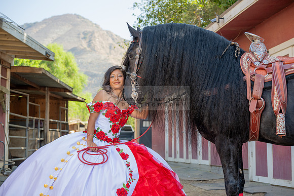 Sabrina Ai Crescencio quinceanera photoshoot photo, video en caballos, Duarte Ca, 323-633-8283, www.gvphotoandvideo.com