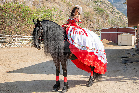 Sabrina Ai Crescencio quinceanera photoshoot photo, video en caballos, Duarte Ca, 323-633-8283, www.gvphotoandvideo.com