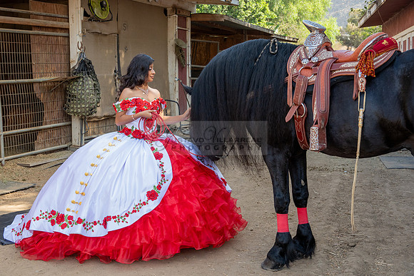 Sabrina Ai Crescencio quinceanera photoshoot photo, video en caballos, Duarte Ca, 323-633-8283, www.gvphotoandvideo.com