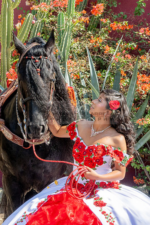 Sabrina Ai Crescencio quinceanera photoshoot photo, video en caballos, Duarte Ca, 323-633-8283, www.gvphotoandvideo.com