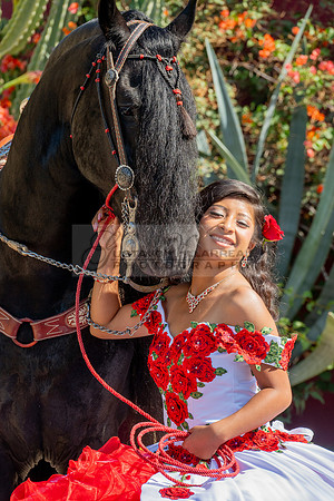 Sabrina Ai Crescencio quinceanera photoshoot photo, video en caballos, Duarte Ca, 323-633-8283, www.gvphotoandvideo.com