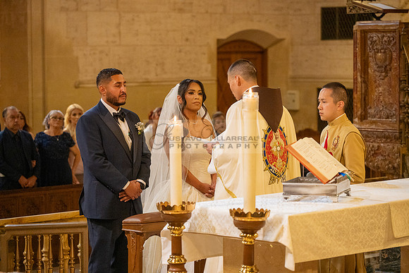 Gustavo and Lupe wedding ceremony at San Vincent Catholic Church