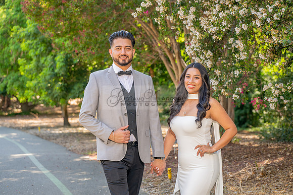Erick and Yomira wedding, engagement photos at Los Angeles Arboretum & Botanic Garden in Arcadia Ca, images by Gustavo Villarreal Photography, 323-633-8283, www.gvphotoandvideo.com