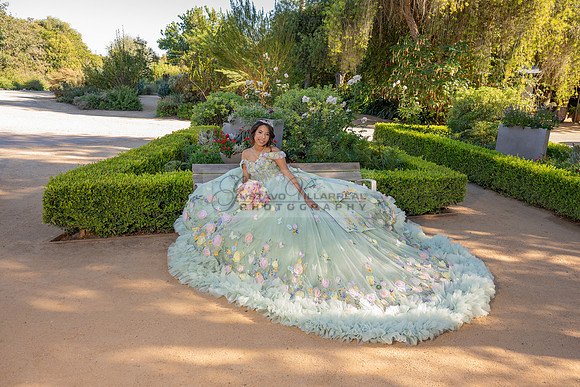 Emma Gutierrez quinceanera photo shoot, videos at South Coast Botanic Garden in Palos Verdes States Ca by Gustavo Villarreal Photography, 323-633-8283, www.gvphotoandvideo.com
