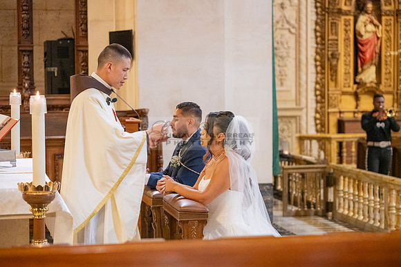 Gustavo and Lupe wedding ceremony at San Vincent Catholic Church