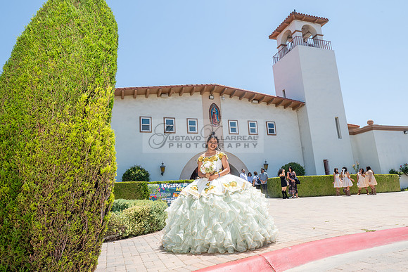 Arianna Tejada quinceanera celebration, photography, videography at Our lady of Guadalupe in El Monte Ca, Fiesta Mexican banquet Hall Montclair Ca, Gustavo Villarreal photo and video, 323-633-8283, ww