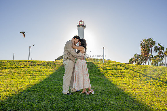 Christopher and Andrea engagement, wedding, photos at Lions Lighthouse in Long Beach California, photographs, images by Gustavo Villarreal photography, 323-633-8283, www.gvphotoandvideo.com