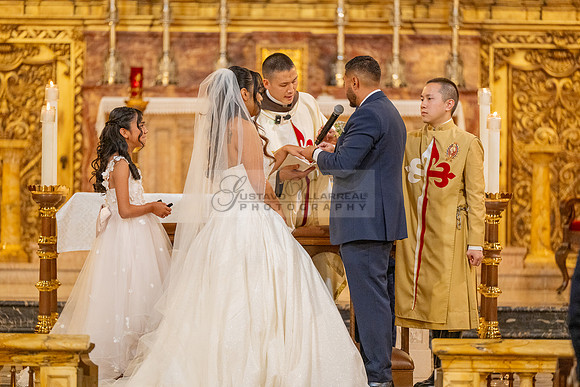 Gustavo and Lupe wedding ceremony at San Vincent Catholic Church