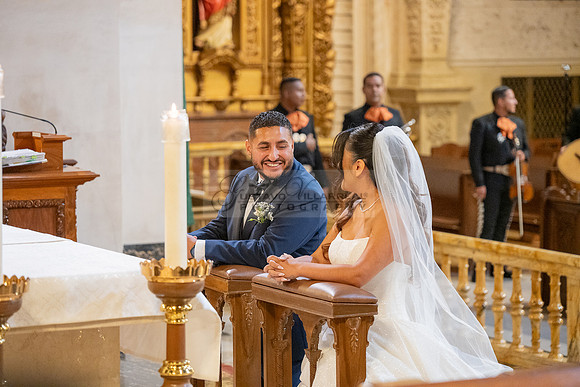 Gustavo and Lupe wedding ceremony at San Vincent Catholic Church