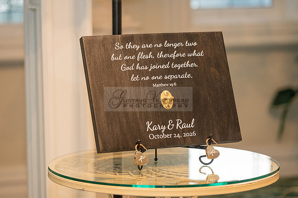 Karina and Raul Wedding celebration, ceremony, reception at The