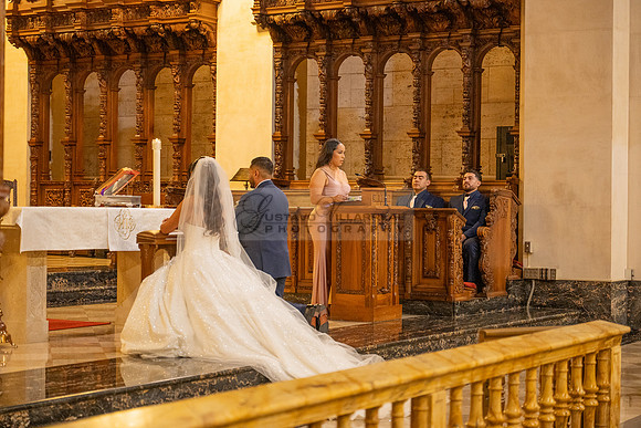 Gustavo and Lupe wedding ceremony at San Vincent Catholic Church