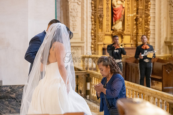Gustavo and Lupe wedding ceremony at San Vincent Catholic Church