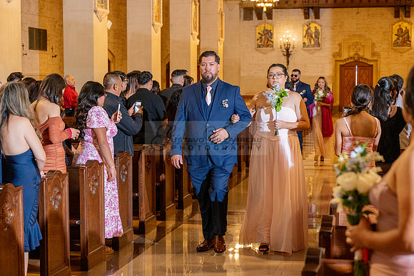 Gustavo and Lupe wedding ceremony at San Vincent Catholic Church