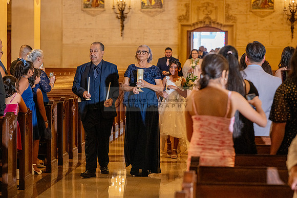 Gustavo and Lupe wedding ceremony at San Vincent Catholic Church