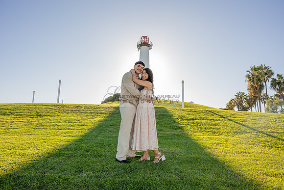 Christopher and Andrea engagement, wedding, photos at Lions Lighthouse in Long Beach California, photographs, images by Gustavo Villarreal photography, 323-633-8283, www.gvphotoandvideo.com