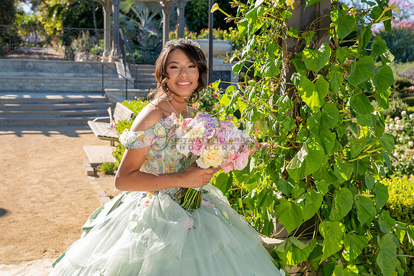 Emma Gutierrez quinceanera photo shoot, videos at South Coast Botanic Garden in Palos Verdes States Ca by Gustavo Villarreal Photography, 323-633-8283, www.gvphotoandvideo.com