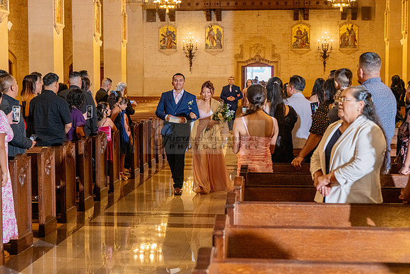Gustavo and Lupe wedding ceremony at San Vincent Catholic Church