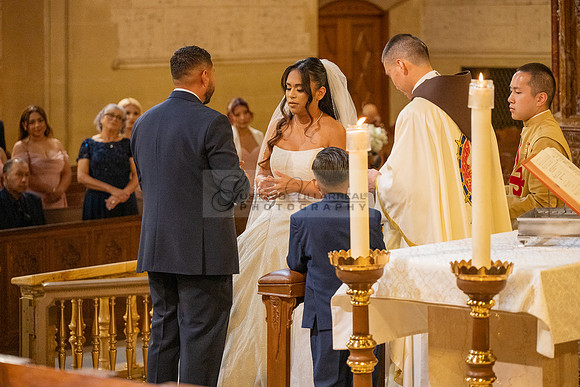 Gustavo and Lupe wedding ceremony at San Vincent Catholic Church