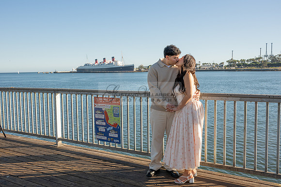 Christopher and Andrea engagement, wedding, photos at Lions Lighthouse in Long Beach California, photographs, images by Gustavo Villarreal photography, 323-633-8283, www.gvphotoandvideo.com