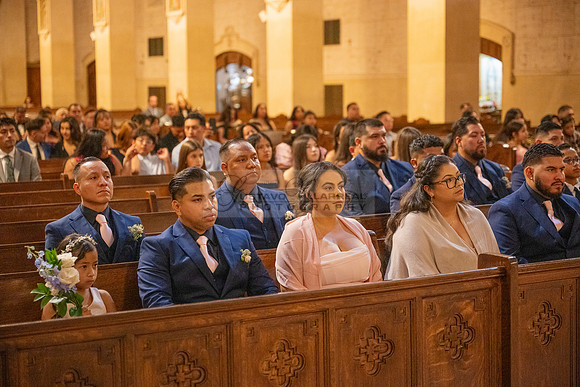 Gustavo and Lupe wedding ceremony at San Vincent Catholic Church