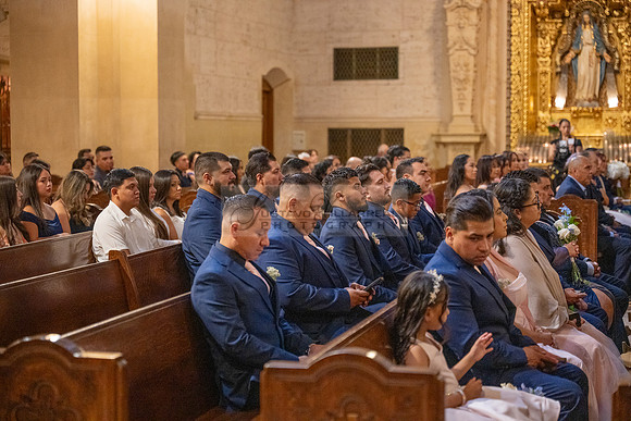 Gustavo and Lupe wedding ceremony at San Vincent Catholic Church
