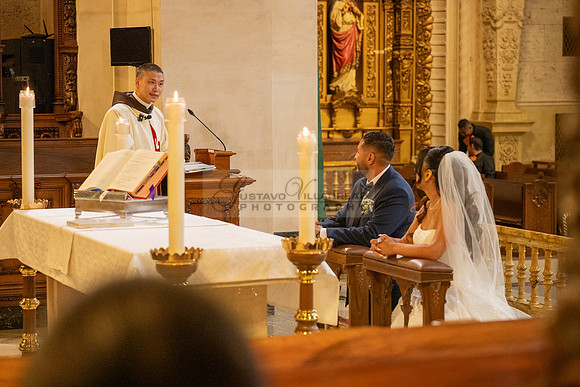 Gustavo and Lupe wedding ceremony at San Vincent Catholic Church