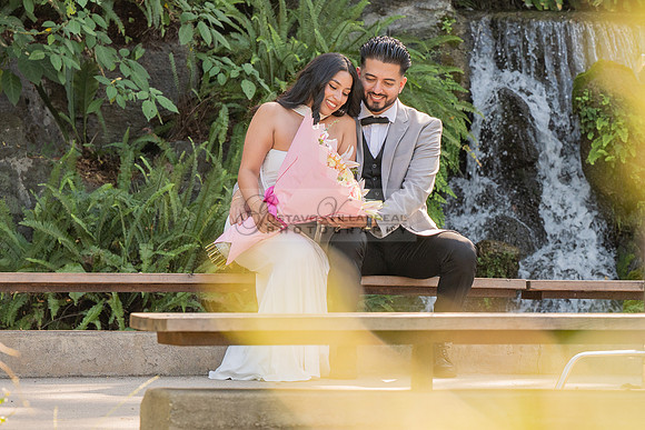 Erick and Yomira wedding, engagement photos at Los Angeles Arboretum & Botanic Garden in Arcadia Ca, images by Gustavo Villarreal Photography, 323-633-8283, www.gvphotoandvideo.com
