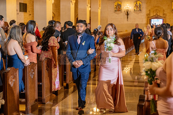 Gustavo and Lupe wedding ceremony at San Vincent Catholic Church